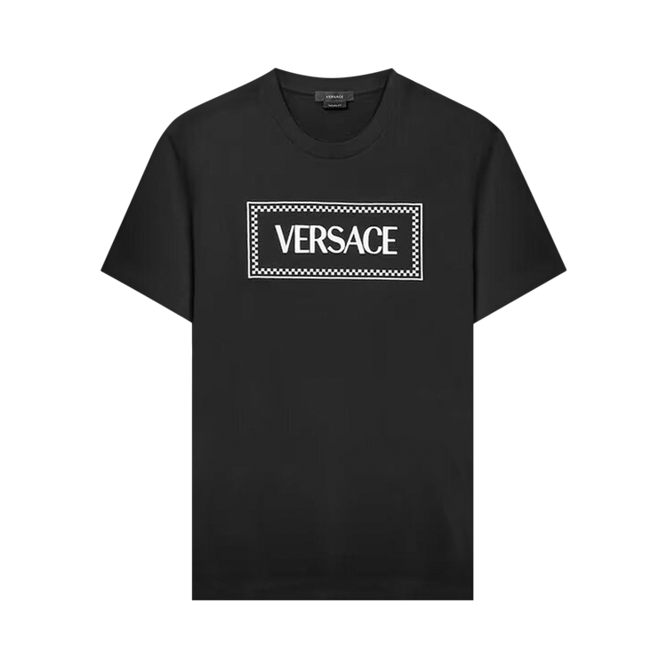Versace Embroidered Logo Compact T-Shirt 'Black'