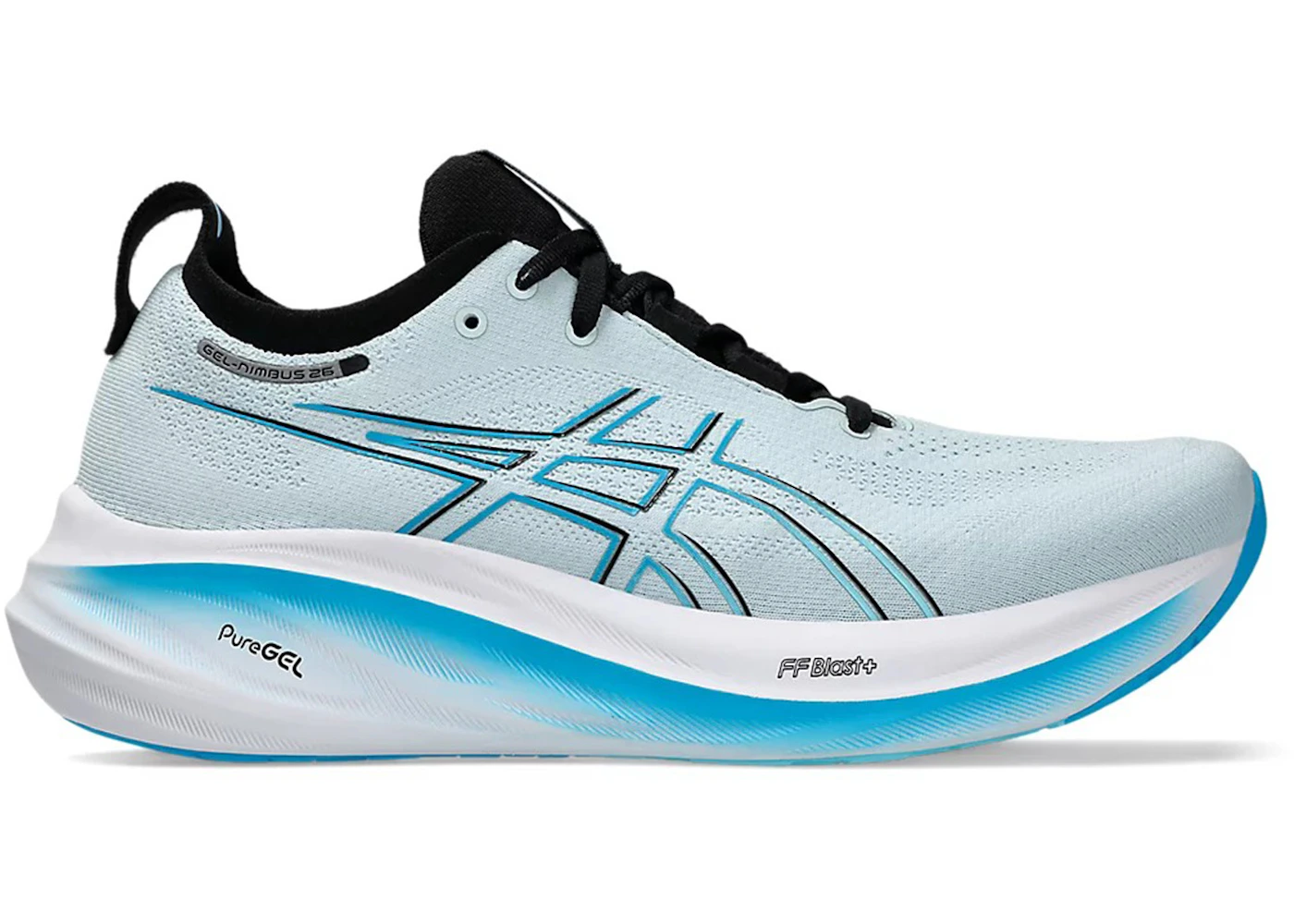 ASICS Gel-Nimbus 26 Cool Grey Bright Cyan