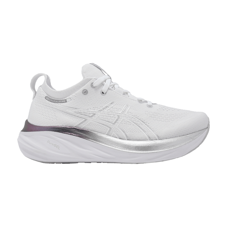 ASICS Gel Nimbus 26 Platinum 'Real White Pure Silver'