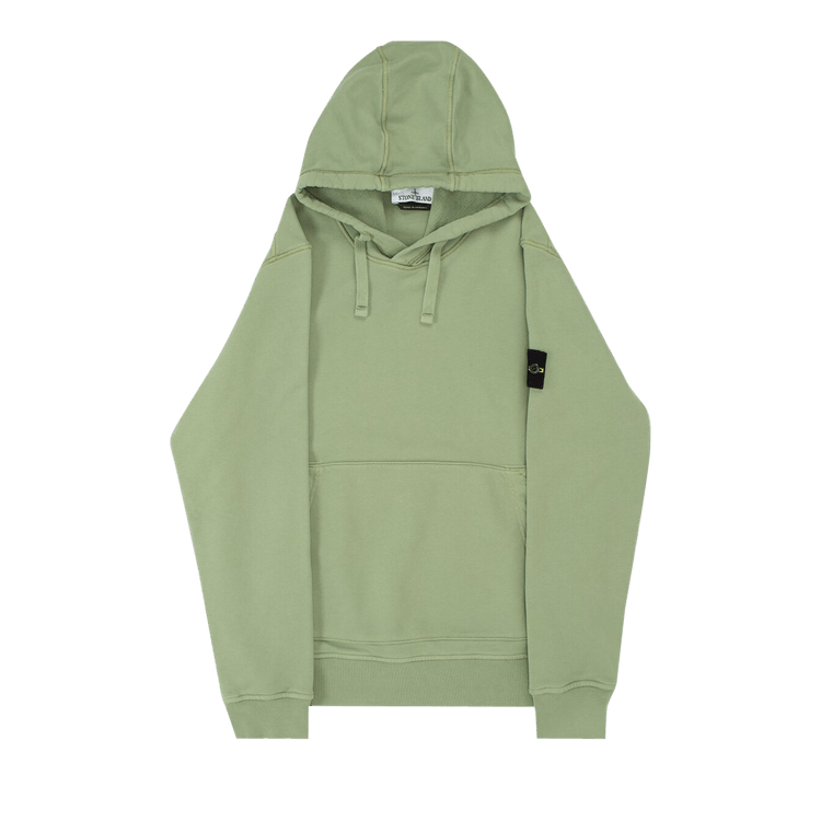 Stone Island Compass Motif Detail Hoodie 'Sage'