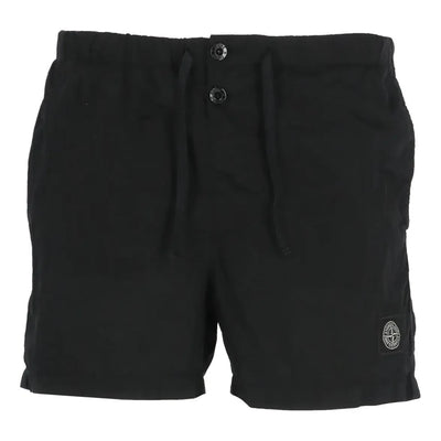 STONE ISLAND SLogo Patch Drawstring Swim Shorts 'Black'