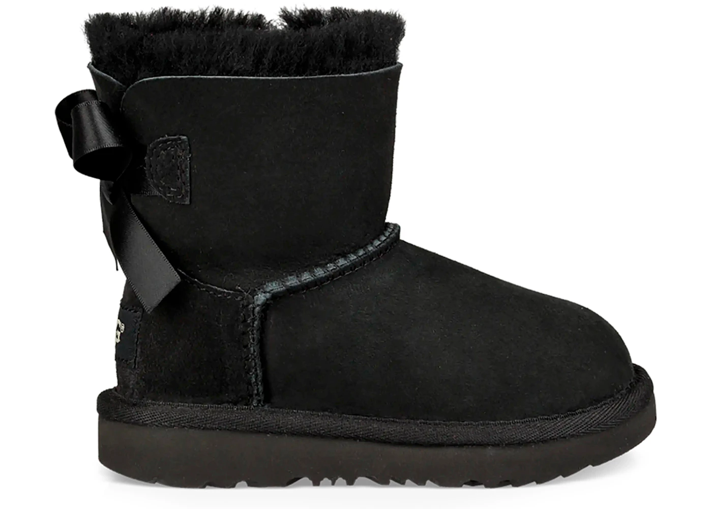 UGG Mini Bailey Bow II Boot Black (Toddler)