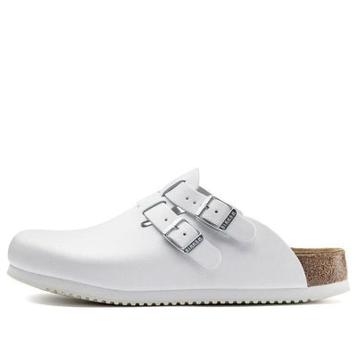 Birkenstock Kay SL Natural Leather Narrow Fit Sandals 'White'