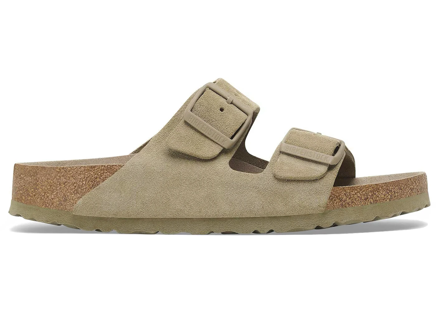 Birkenstock Arizona Soft Footbed Suede Faded Khaki