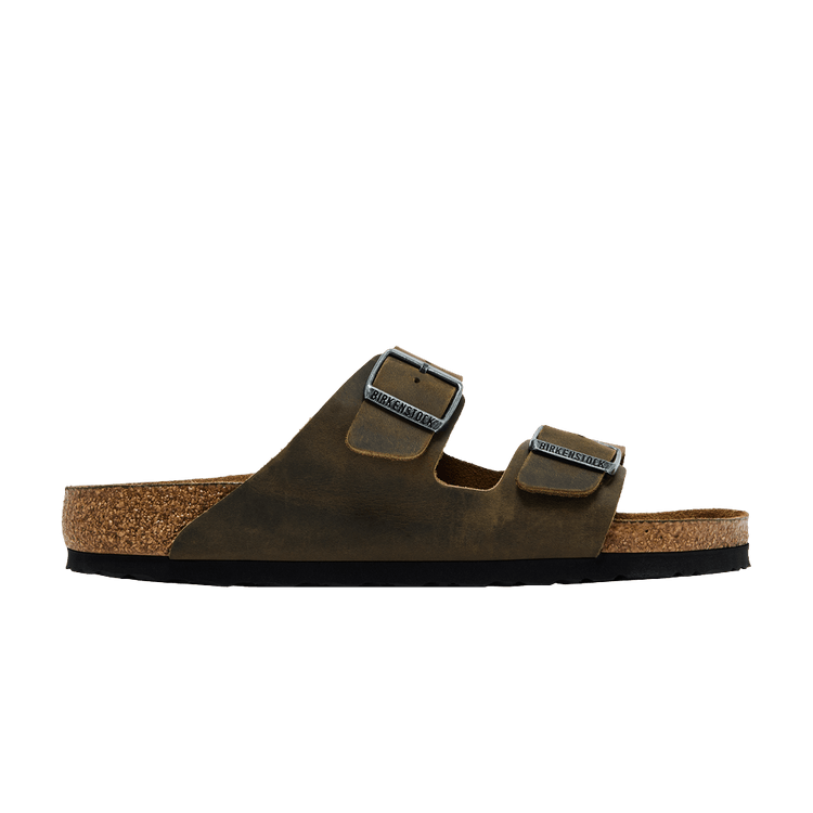 Birkenstock Arizona Soft Footbed Oiled Leather 'Faded Khaki'