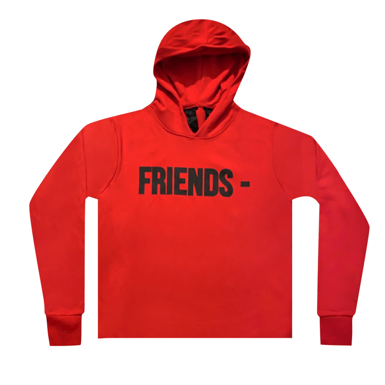 Vlone Friends Hoodie 'Red/Black'
