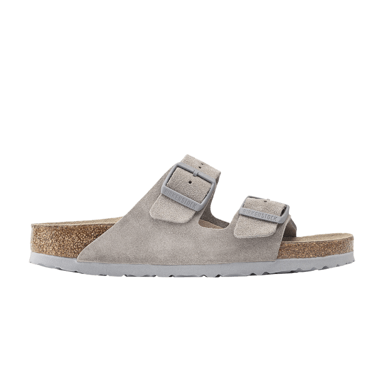 Birkenstock Arizona Soft Footbed Suede Leather 'Stone Coin'