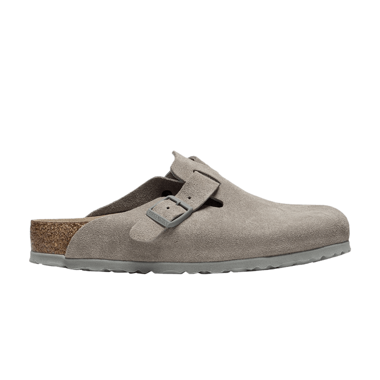 Birkenstock Boston Soft Footbed Suede 'Stone Coin'