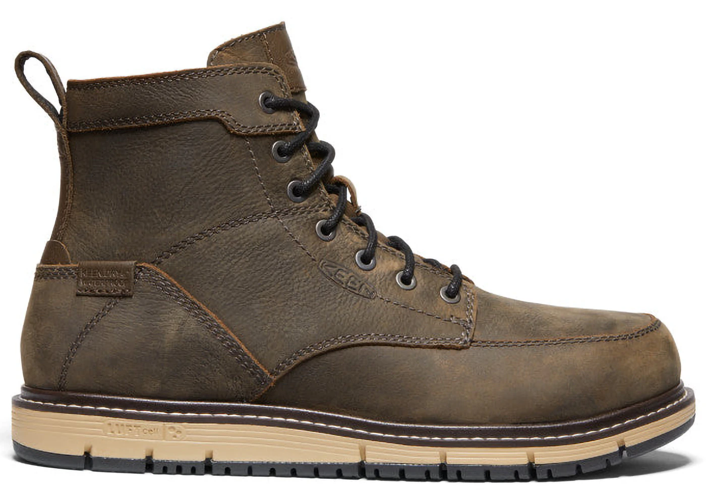 Keen San Jose 6" Waterproof Aluminum Toe Boot Cascade Brown Black