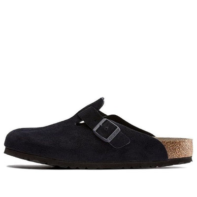 Birkenstock Boston Soft Footbed Suede Leather 'Midnight'