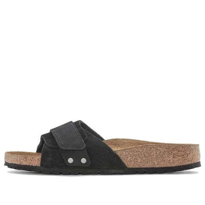 (WMNS) Birkenstock Oita Suede Leather Narrow Fit Sandals 'Black'