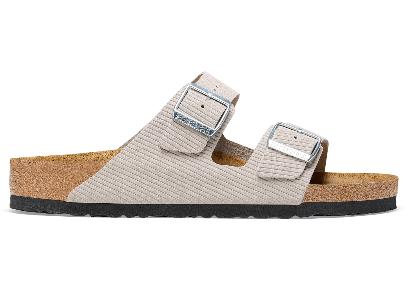 Birkenstock Arizona Embossed Corduroy Suede Stone Coin