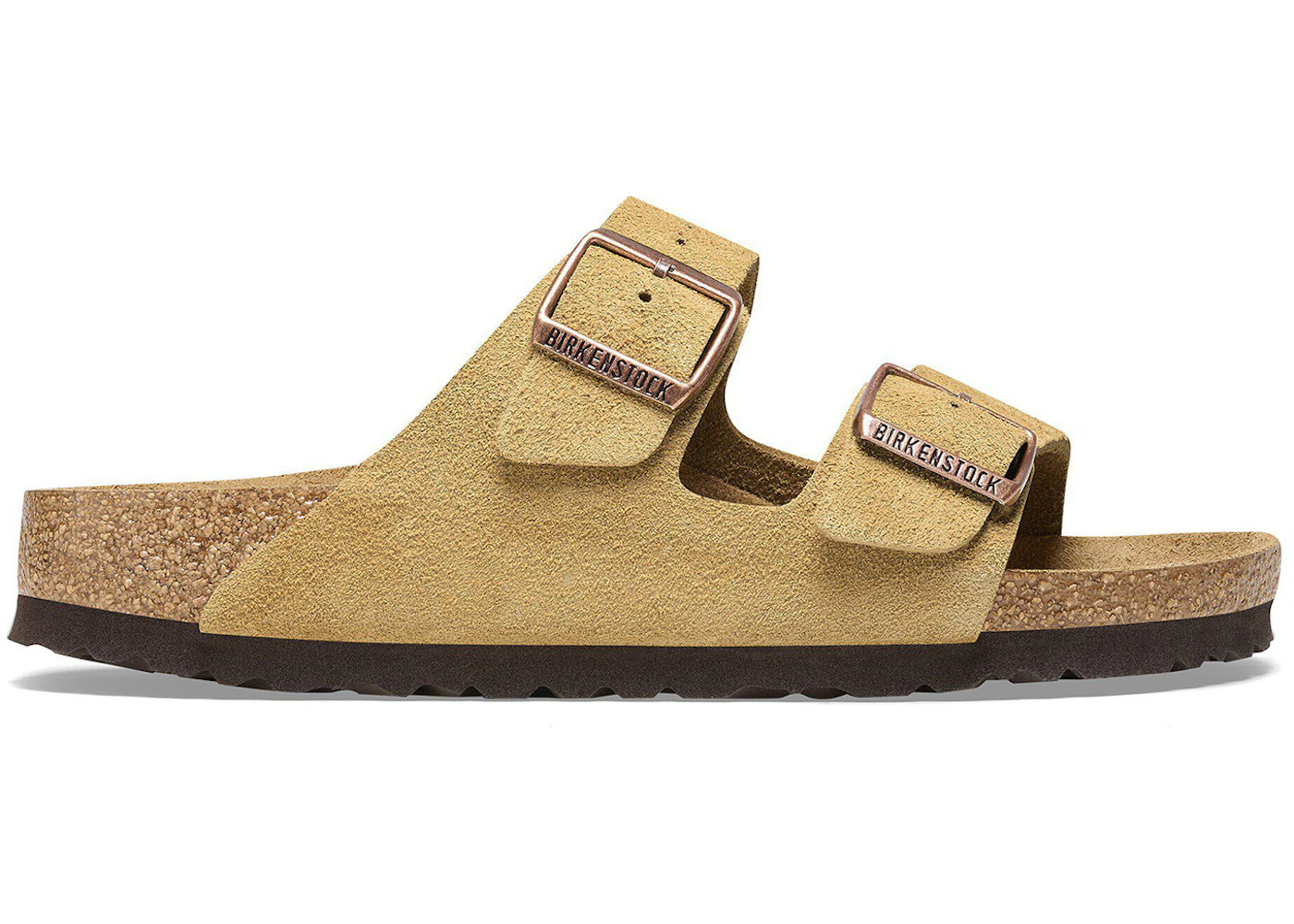 Birkenstock Arizona Suede Leather Latte Cream