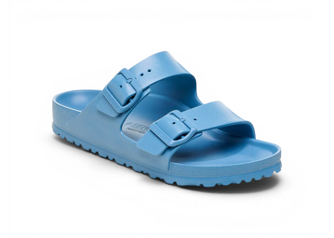 Birkenstock Unisex Arizona Essentials Slide-On Sandal Elemental Blue (Narrow Fit)