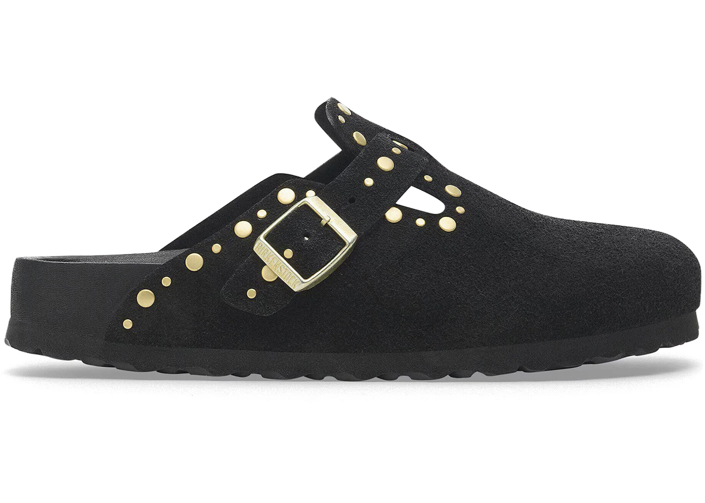 Birkenstock Boston Rivets Suede Black