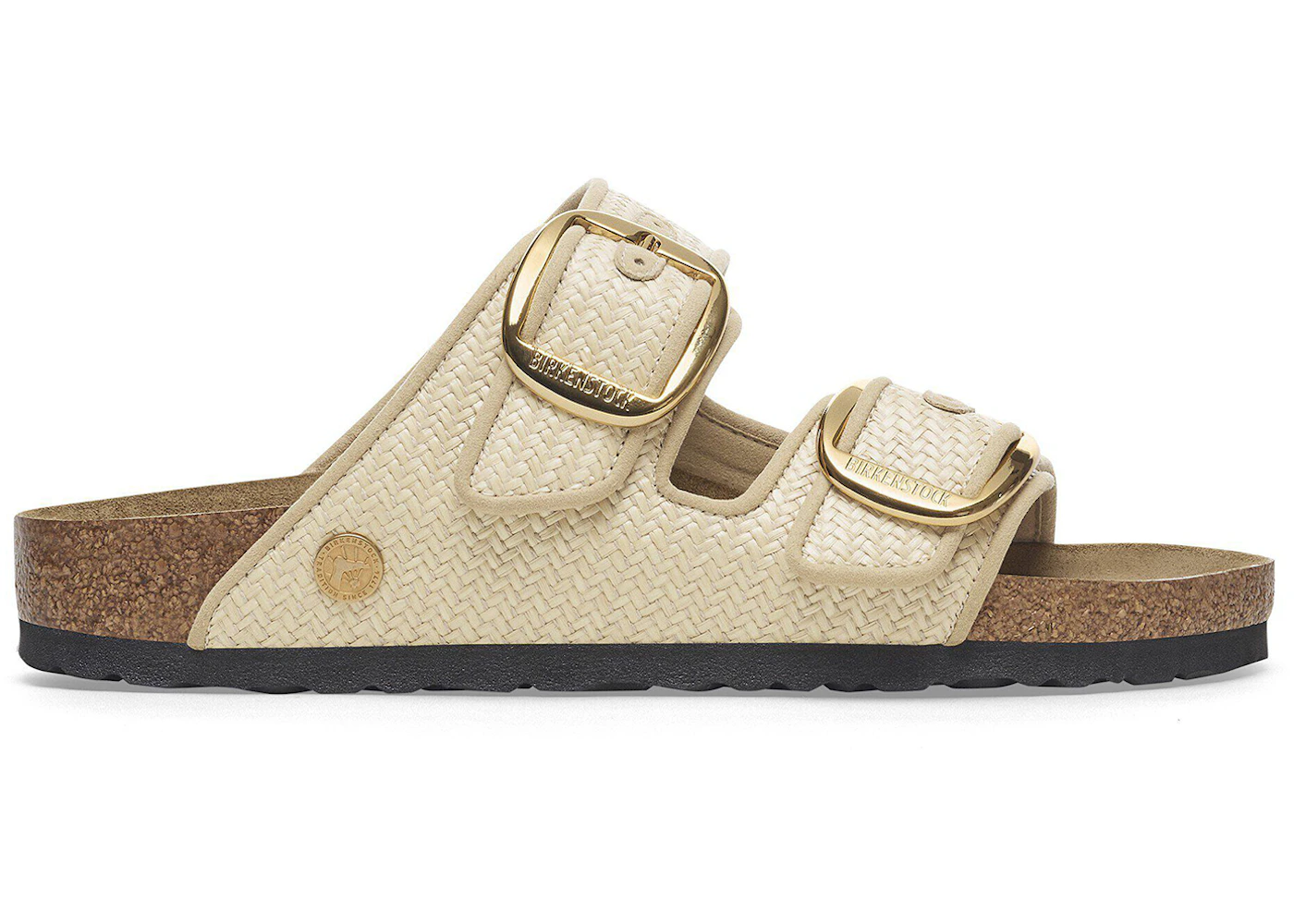 Birkenstock Arizona Big Buckle Textile Raffia Naturale