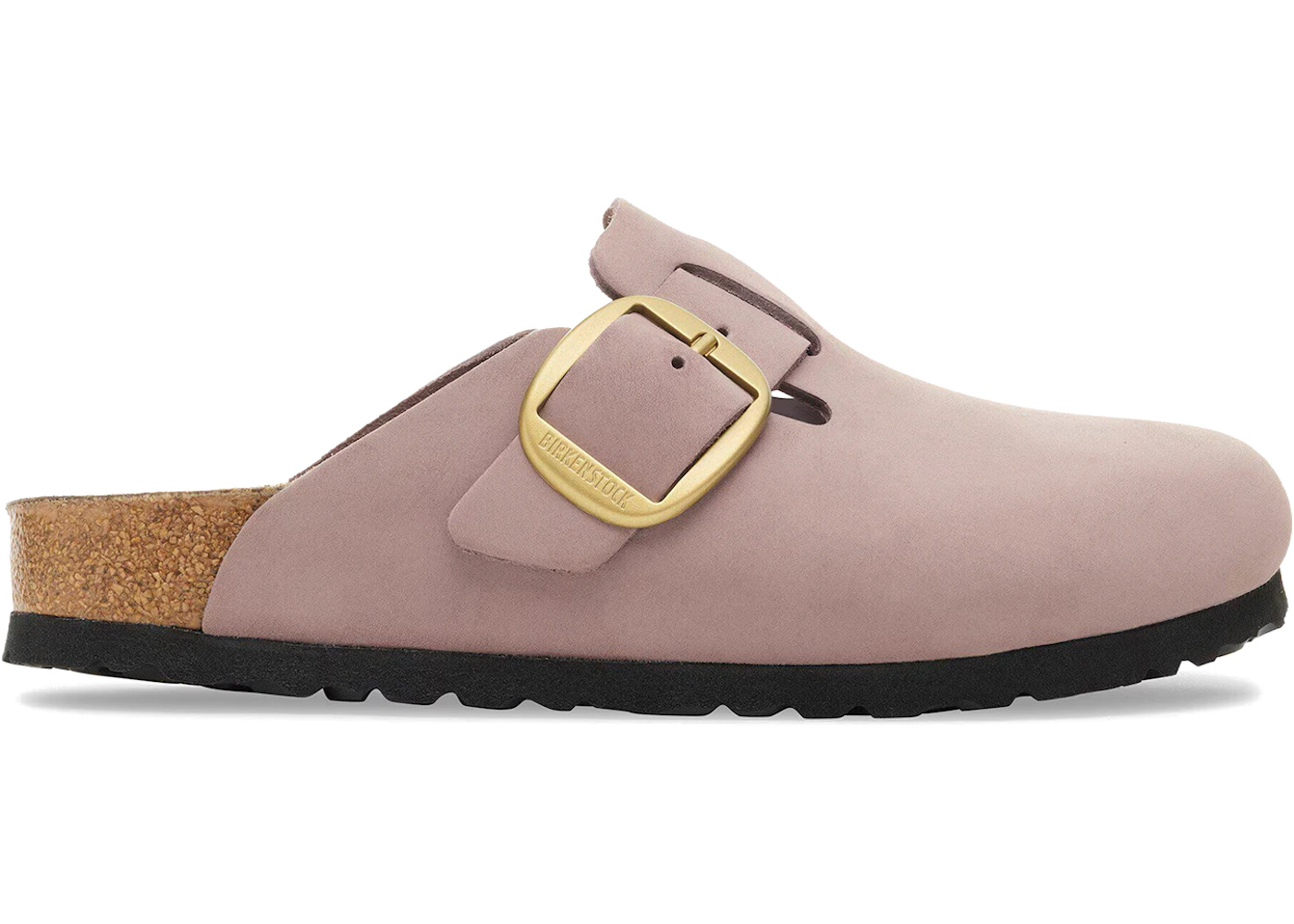 Birkenstock Boston Big Buckle Nubuck Faded Purple