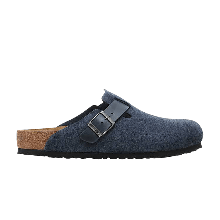 Birkenstock Boston Mixed Leather 'New Navy'