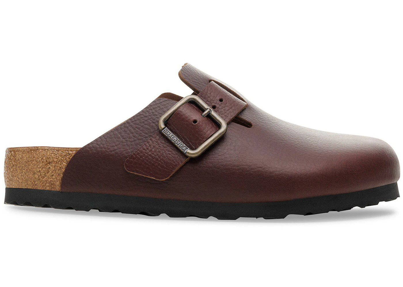 Birkenstock Boston Wire Buckle Leather Vintage Wood Roast