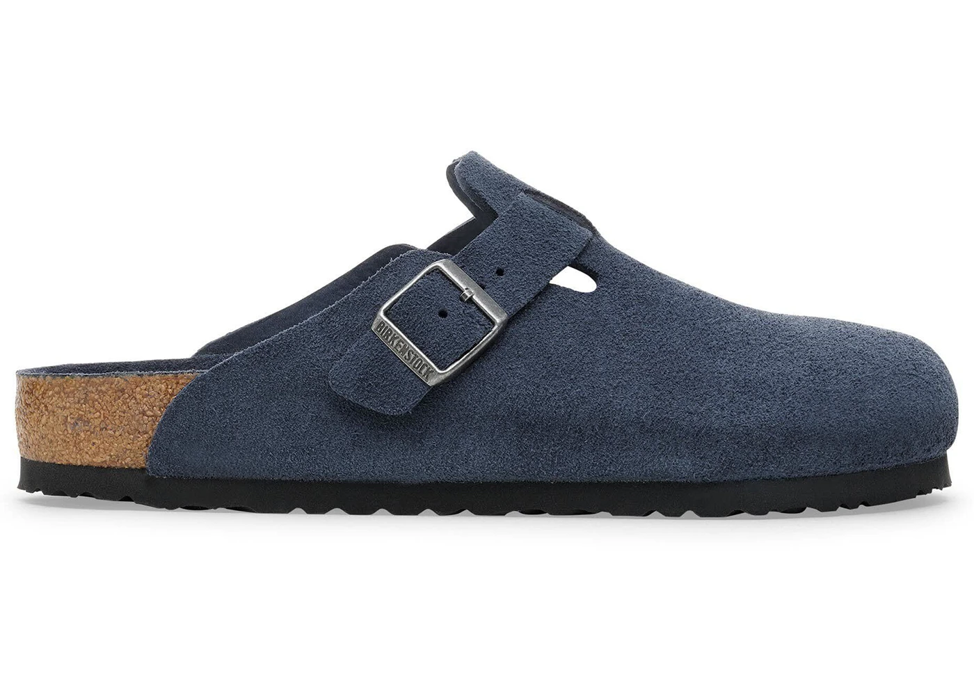 Birkenstock Boston Soft Footbed Suede Leather New Navy Tonal