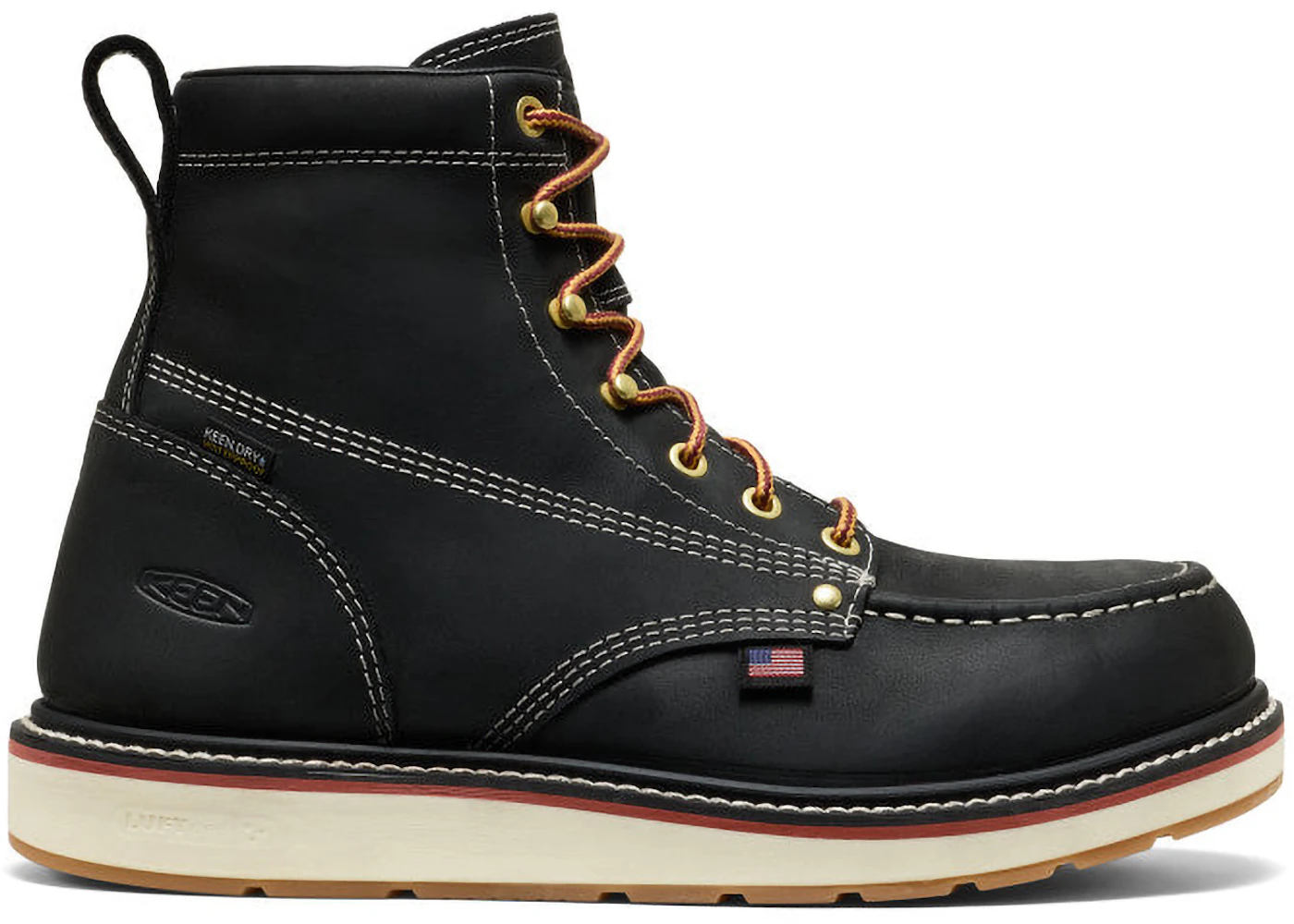 Keen Liberty 6" Waterproof Carbon Toe Boot Black Gum