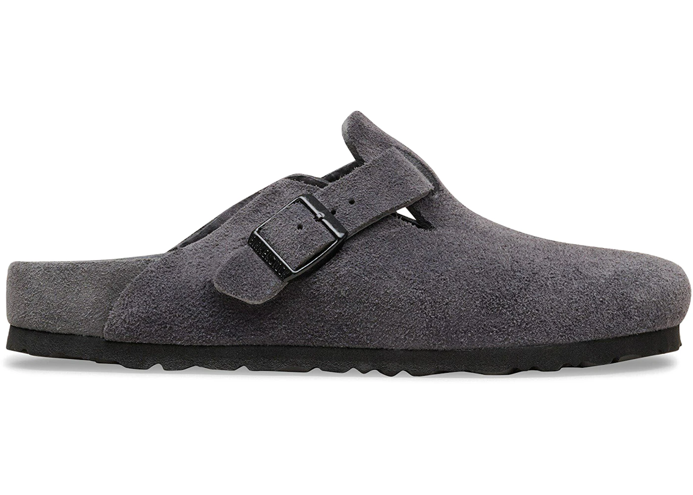 Birkenstock Boston Exquisite Suede Charcoal