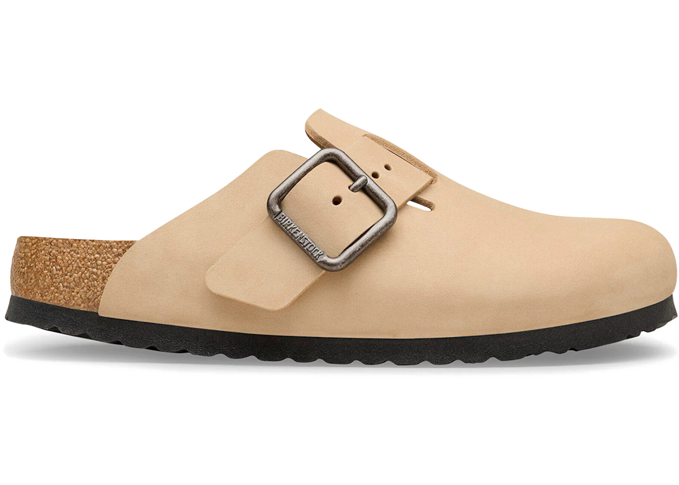 Birkenstock Boston Wire Buckle Nubuck Sandcastle