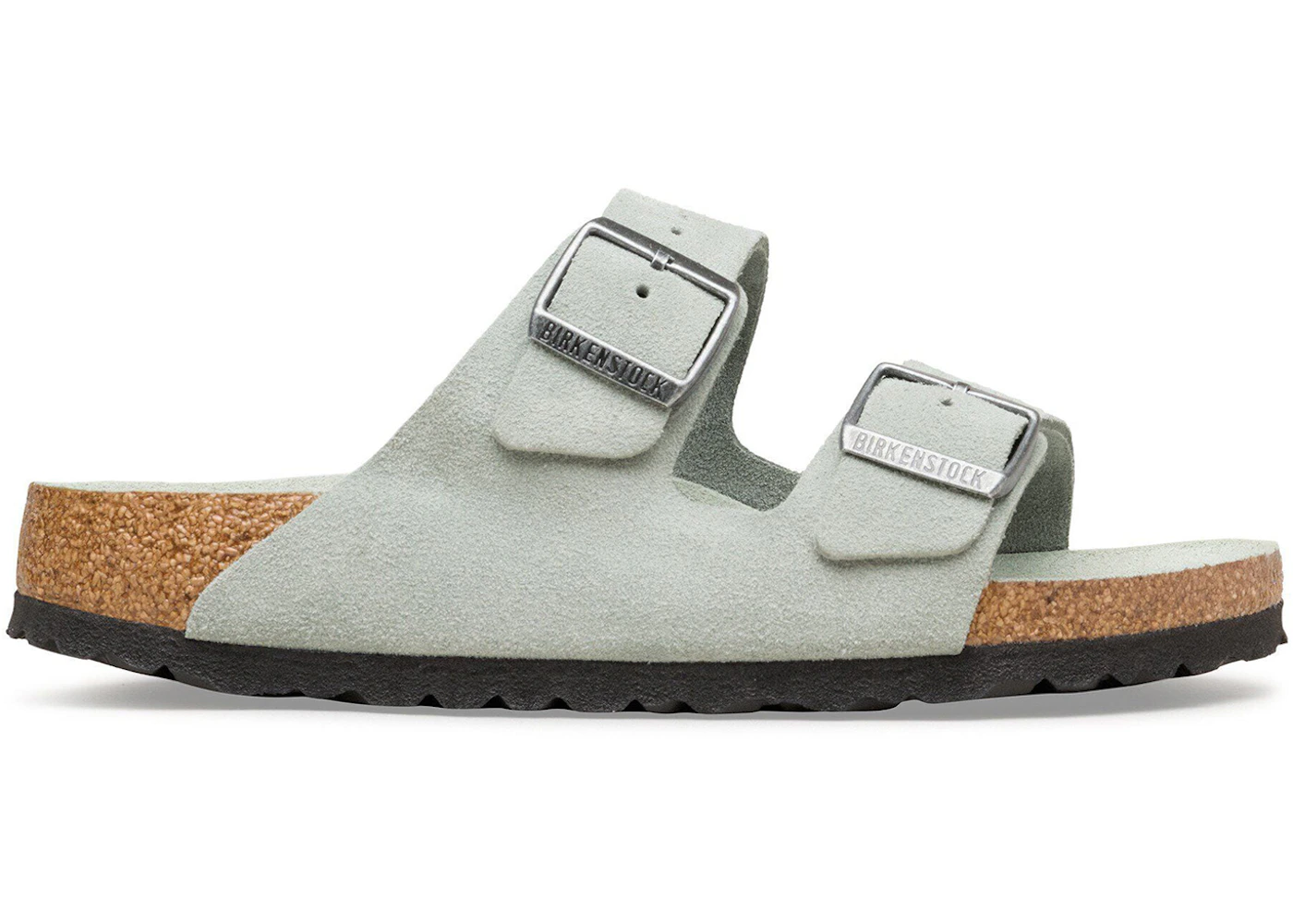 Birkenstock Arizona Soft Footbed Suede Leather Pure Sage Tonal
