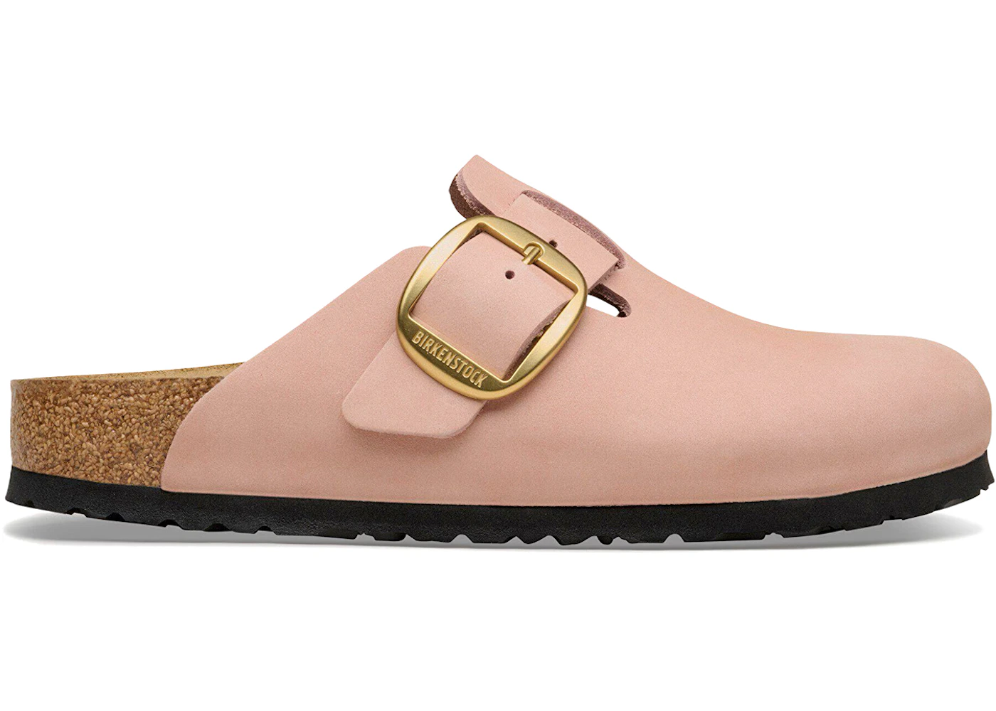 Birkenstock Boston Big Buckle Nubuck Soft Pink