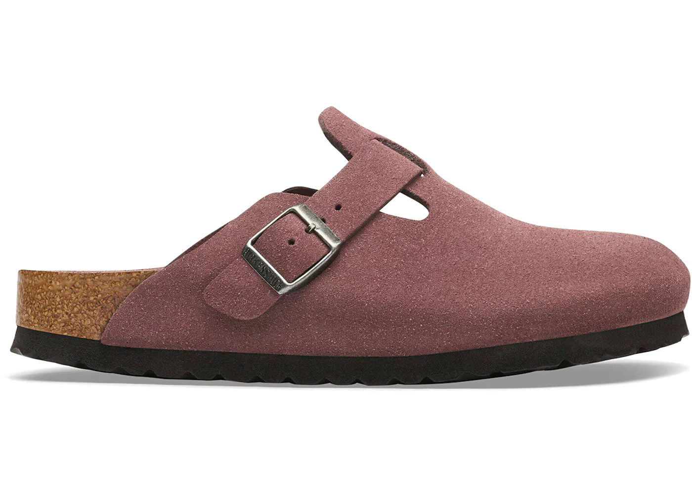 Birkenstock Boston Soft Footbed Suede Leather Pepper