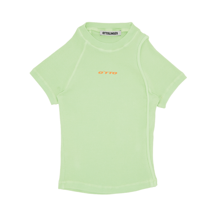 Ottolinger Deconstructed Rib T-Shirt 'Green'
