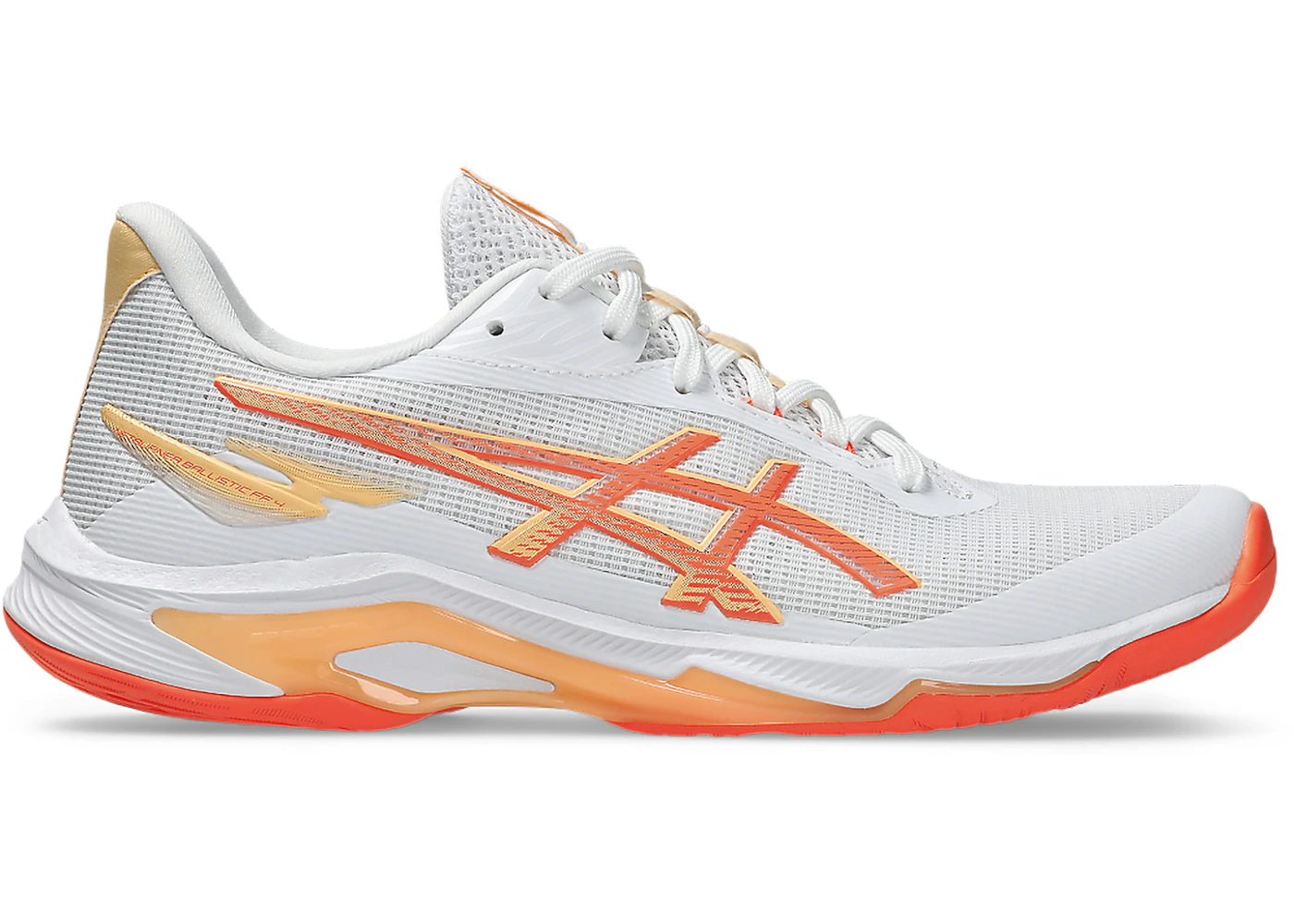 ASICS Netburner Ballistic FF 4 White Vivid Coral (Women's)