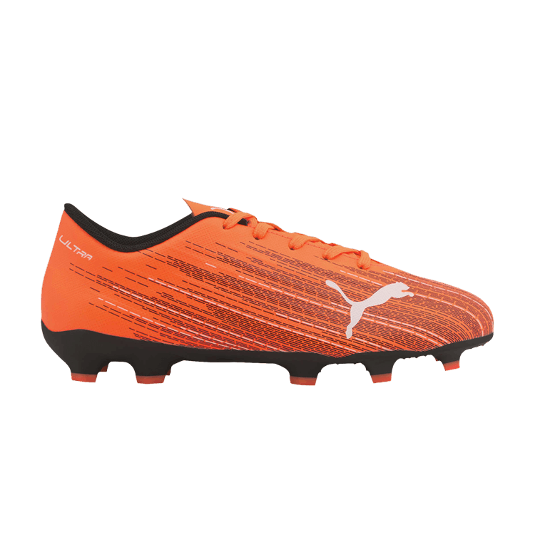 Puma Ultra 4.1 FG AG Jr 'Black Shocking Orange'