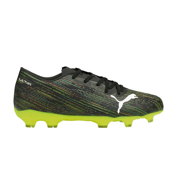 Puma Ultra 2.2 FG AG Jr 'Black Yellow Alert'