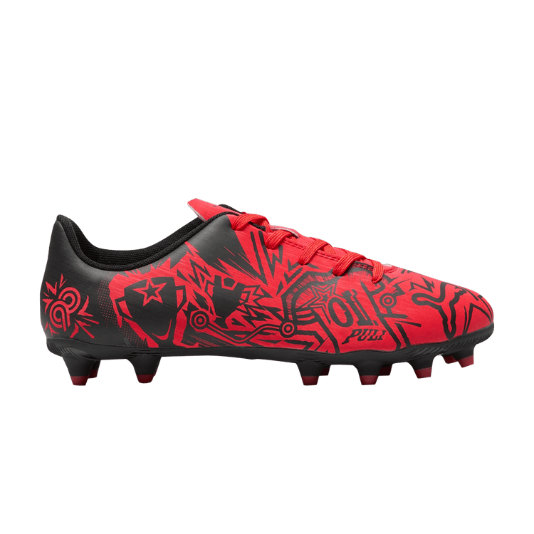 Christian Pulisic x Puma Tacto 2 FG AG Big Kid 'CP10 Pack - Red Black'