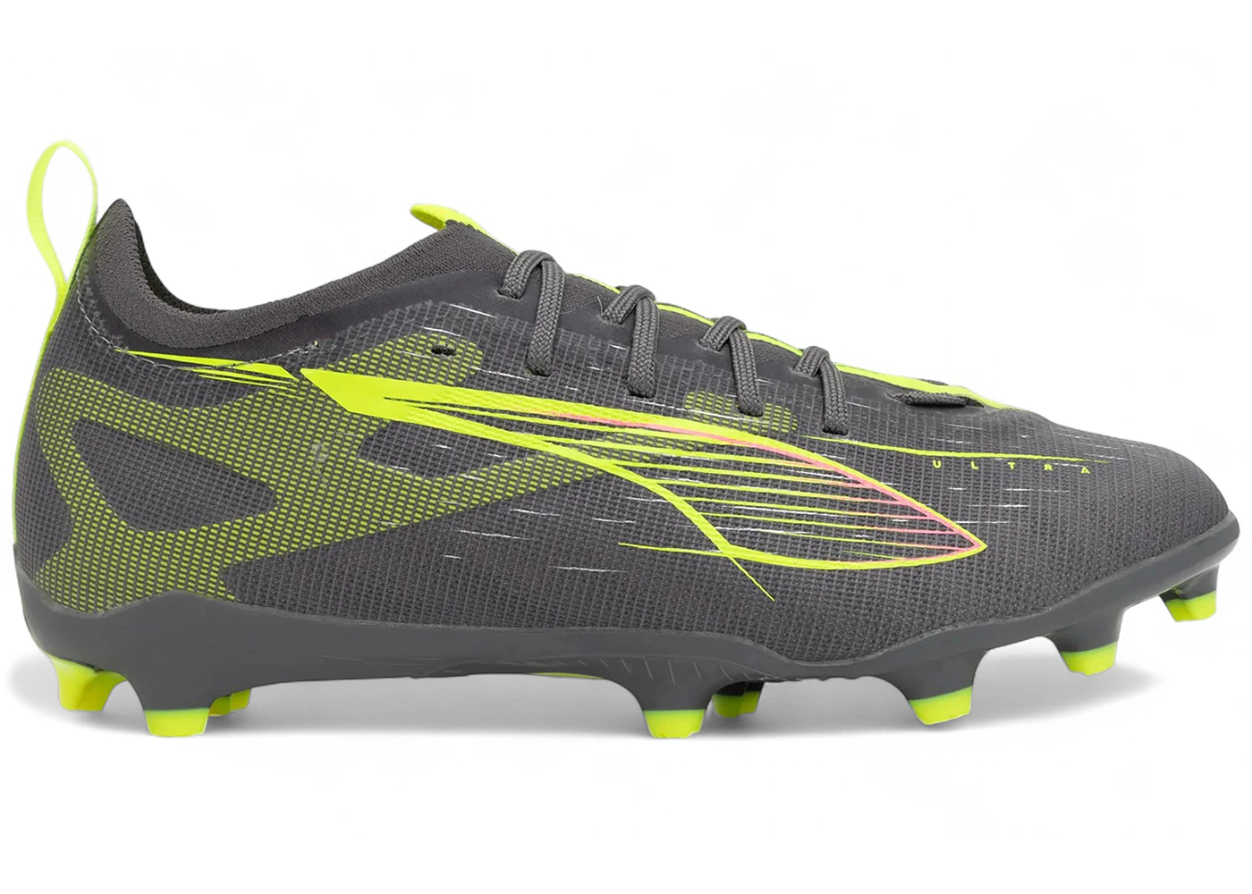 Puma Ultra 5 Pro FG/AG Jr Matte Aged Silver Yellow Alert Sun Struck (GS)