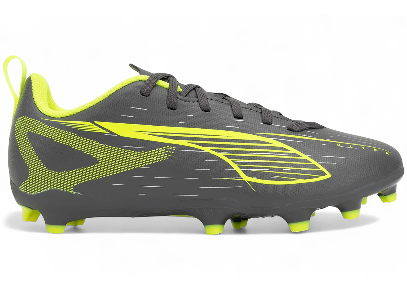 Puma Ultra 5 Play FG/AG Jr Matte Aged Silver Yellow Alert Aged Silver (GS)