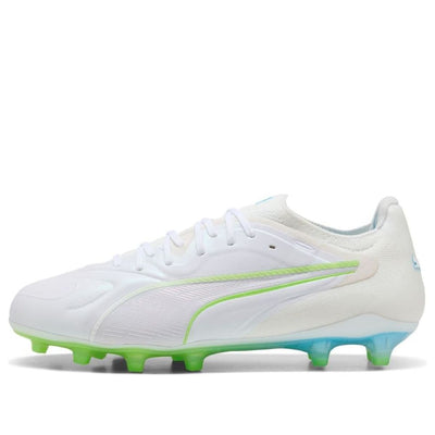 PUMA King 20 Ultimate FG/AG 'White Luminous Blue Elektro Green Silver Mist'