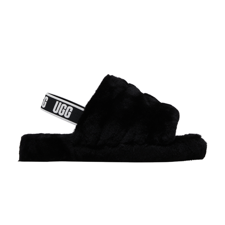 UGG Fluff Yeah Slide Kids 'Black'