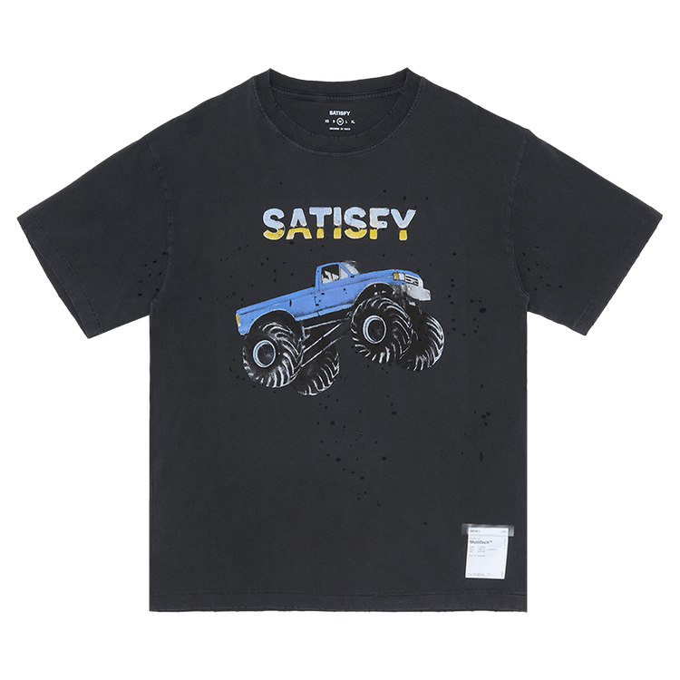 SATISFY MothTech Monster Truck T-Shirt 'Aged Black'