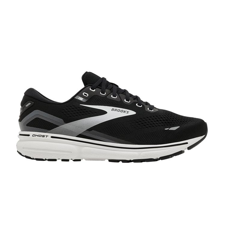Brooks Ghost 15 2E Wide 'Black Blackened Pearl'