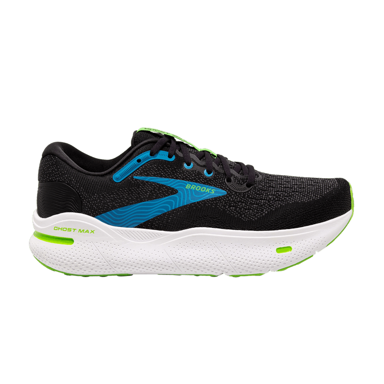 Brooks Ghost Max 2E Wide 'Black Atomic Blue'