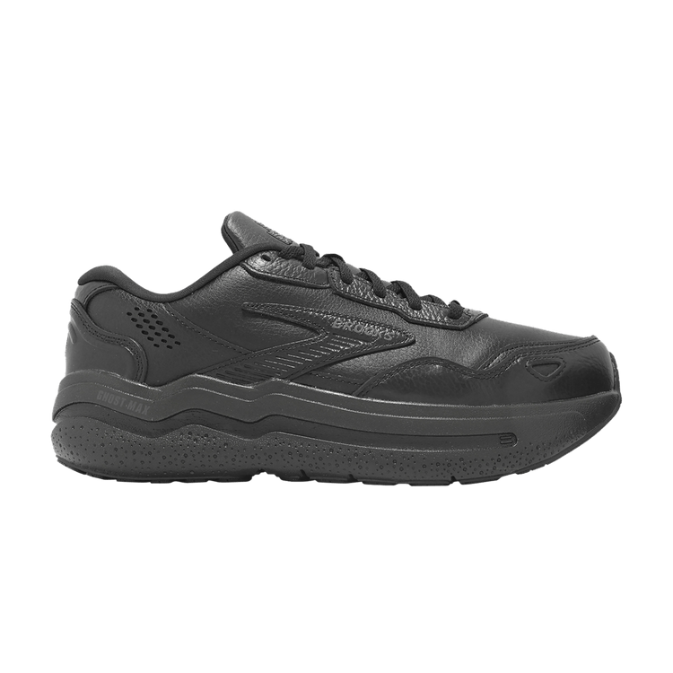 Brooks Ghost Max Leather 2E Wide 'Triple Black'