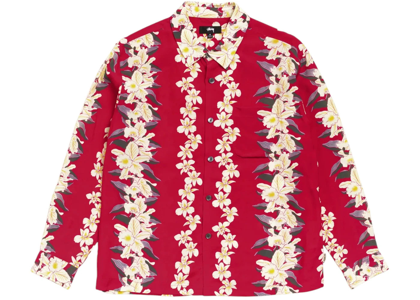 Stussy Hawaiian Floral Shirt Red