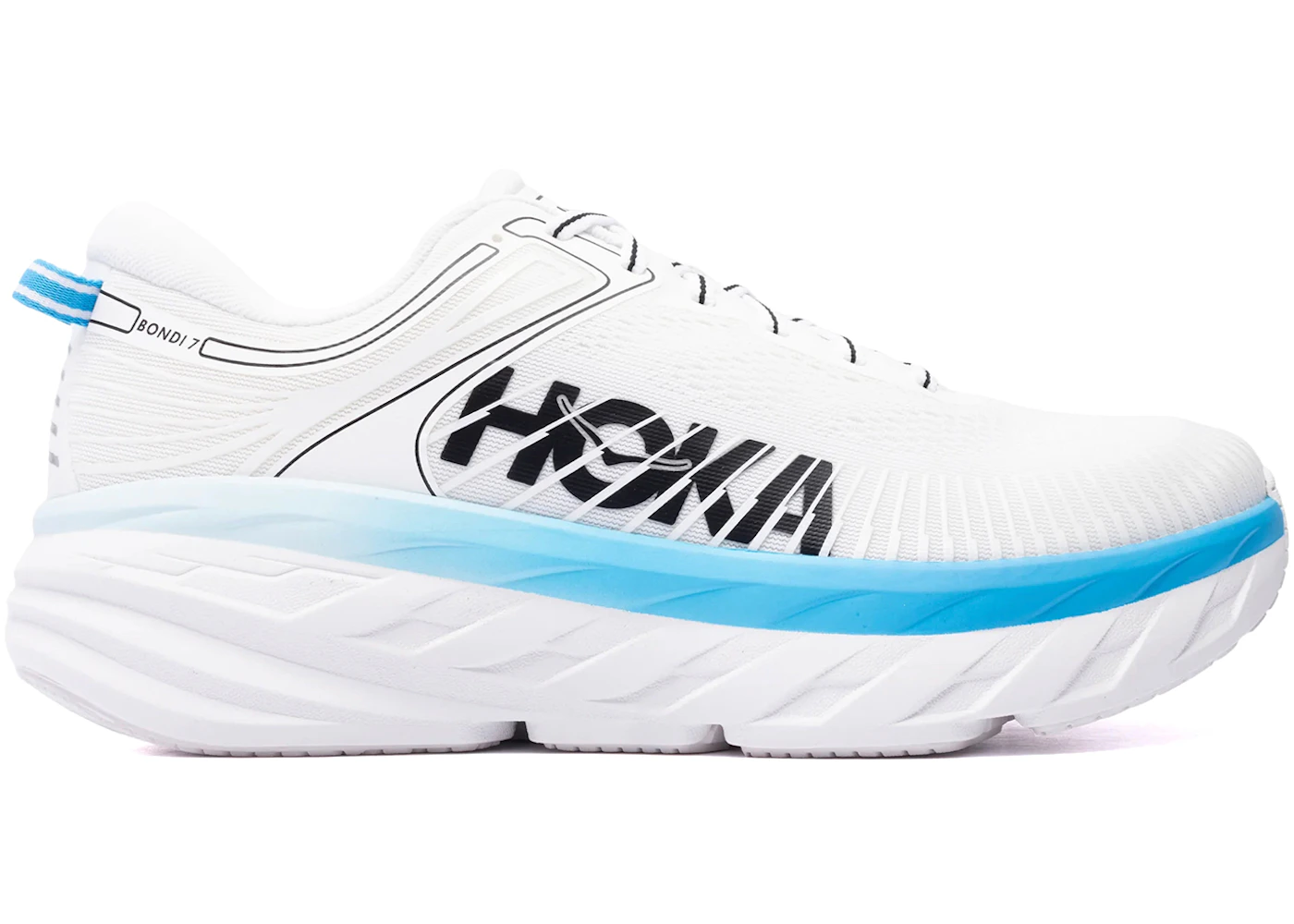Hoka One One Bondi 7 White/Skyward Blue