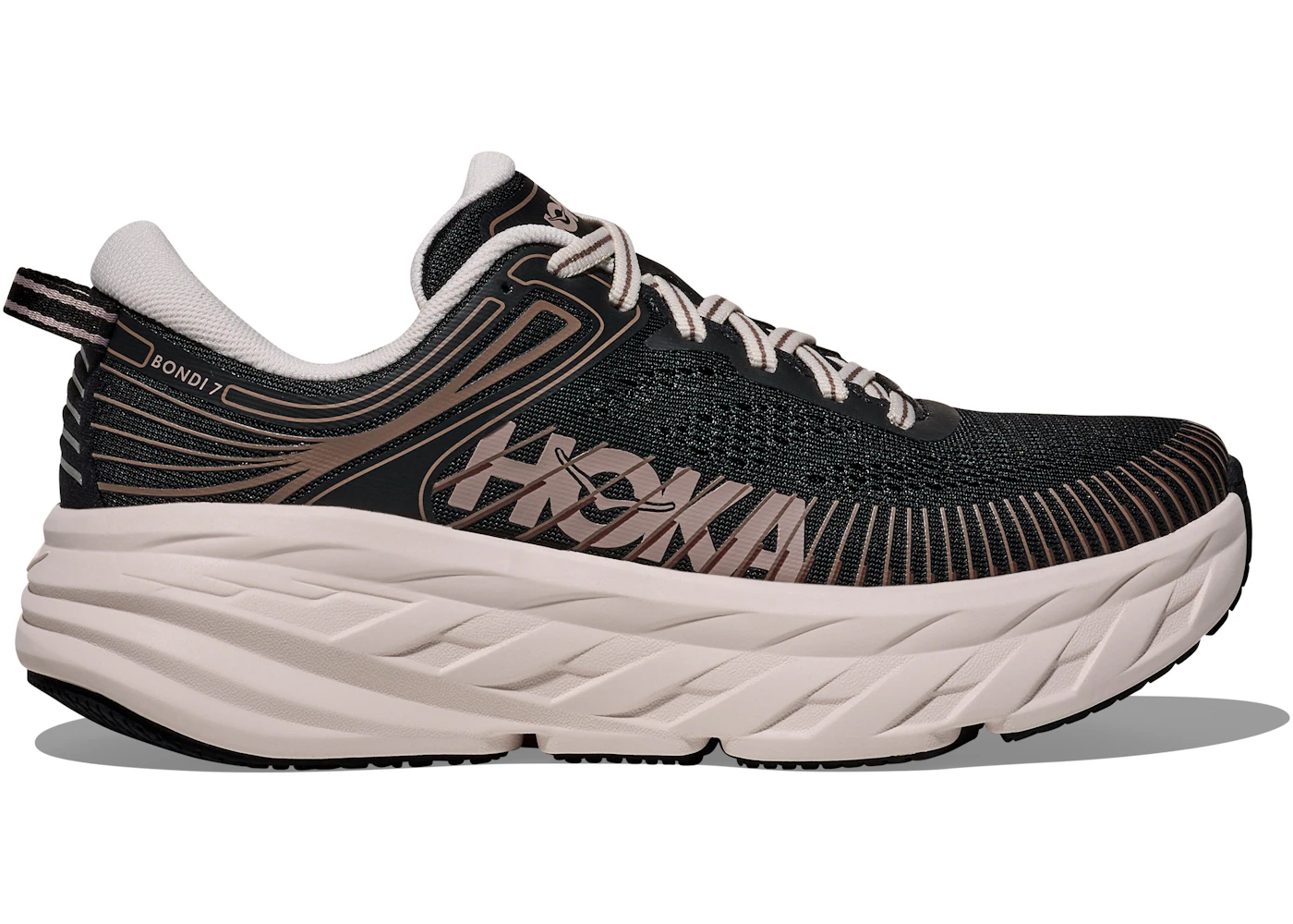 Hoka One One Bondi 7 Black Rose Cream (Women's)
