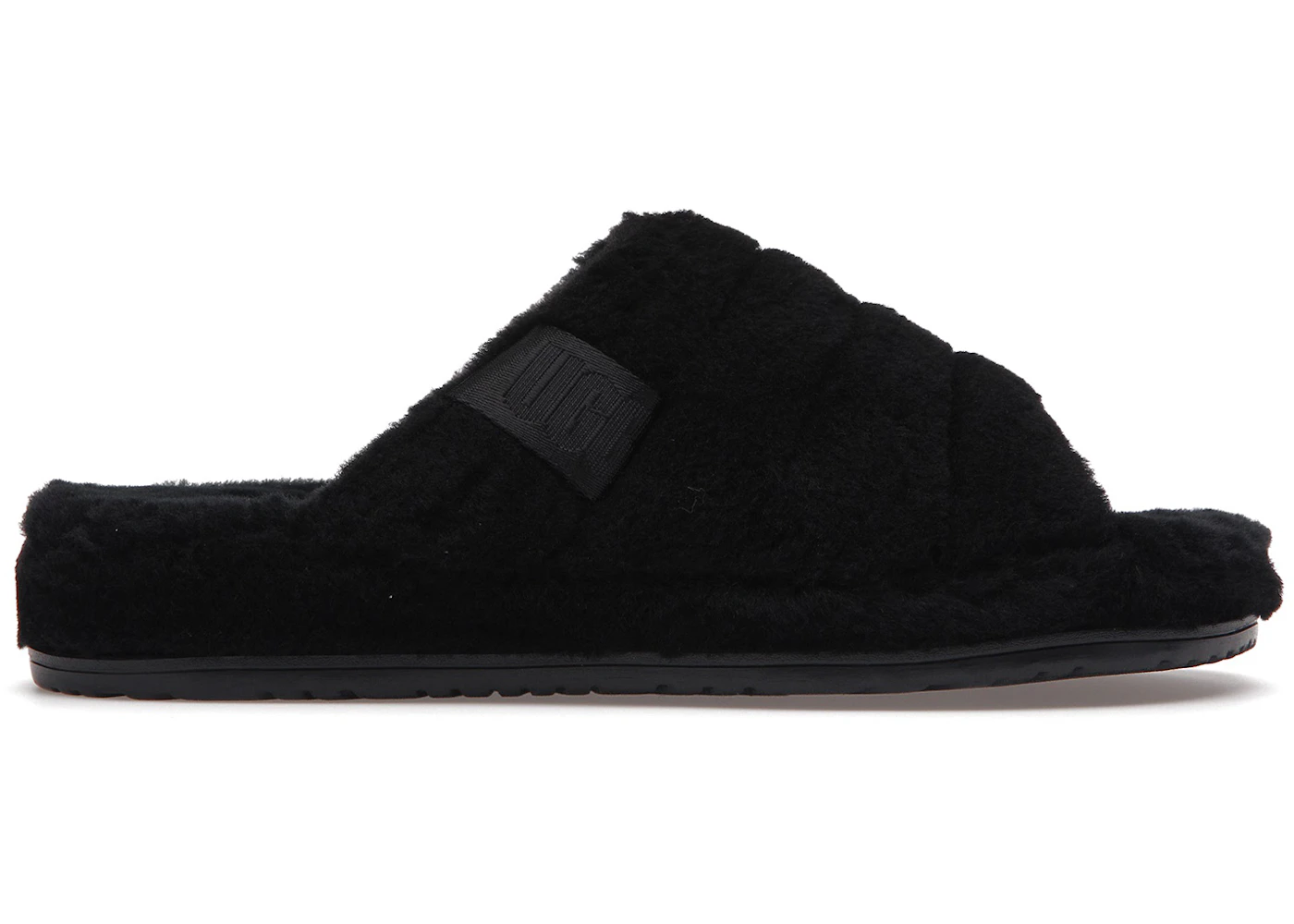 UGG Fluff You Slide Black