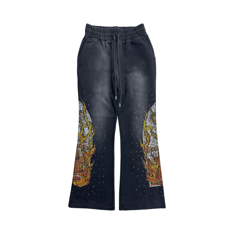 Who Decides War Flame Glass Hardware Sweatpant 'Coal'