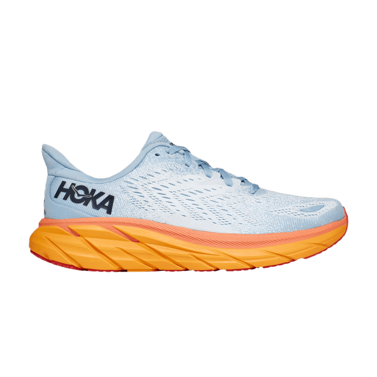 HOKA Wmns Clifton 8 Wide 'Summer Blue Ice Flow'