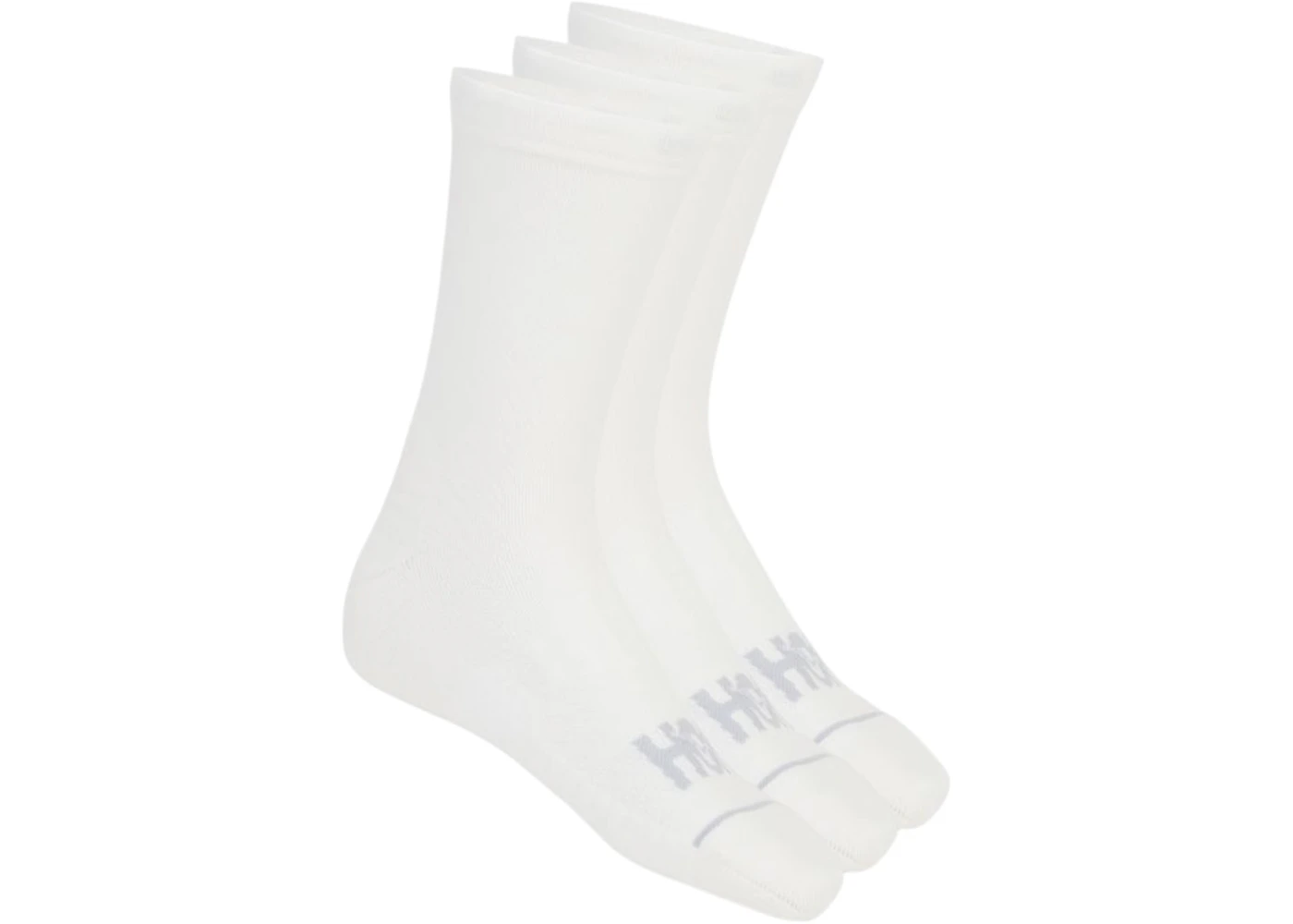 Hoka Crew Run Socks (3 Pack) White